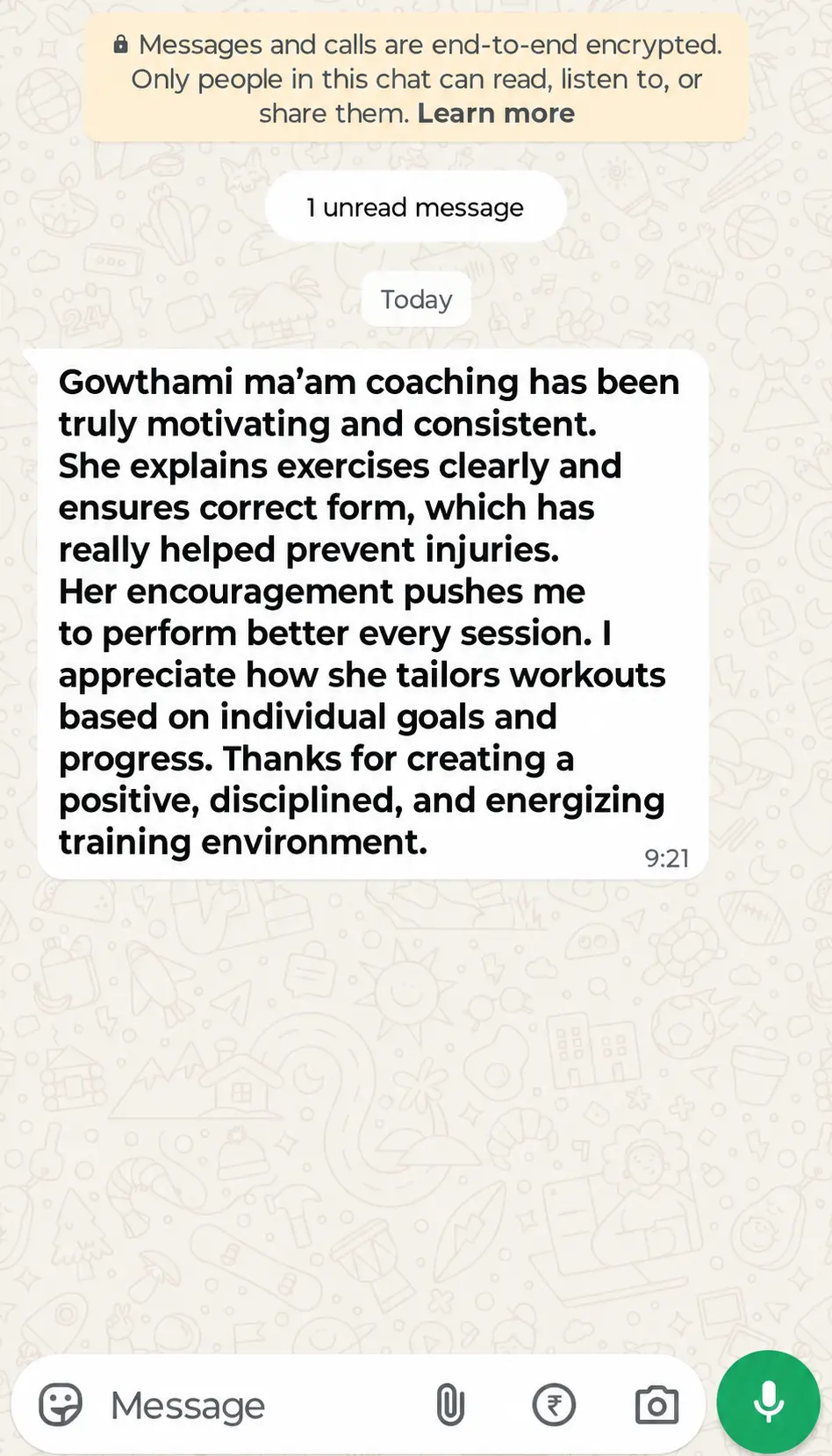 Client Testimony 1 (Row 1)